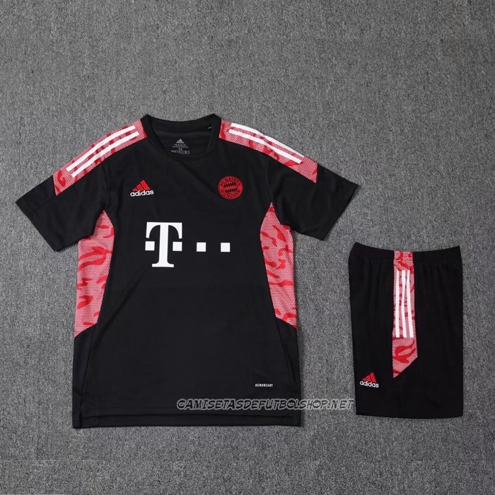 Chandal del Bayern Munich 22-23 Manga Corta Negro - Pantalon Corto